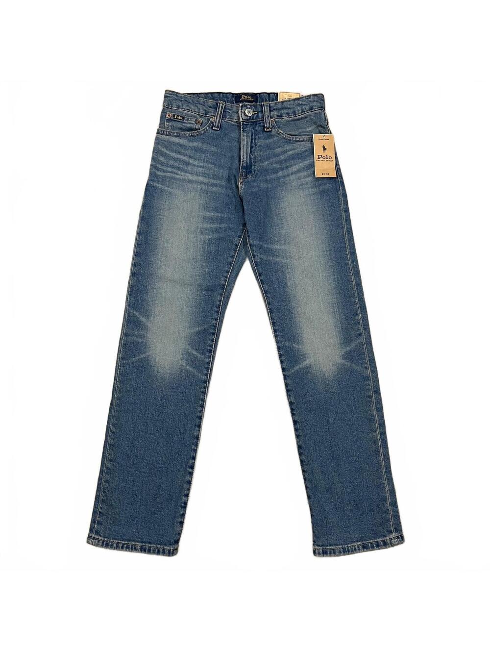 NWT Polo Ralph Lauren Boys The Hampton Straight Jeans Kids Size 12